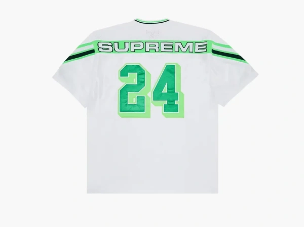 Supreme Jacquard Rib Football Jersey White 