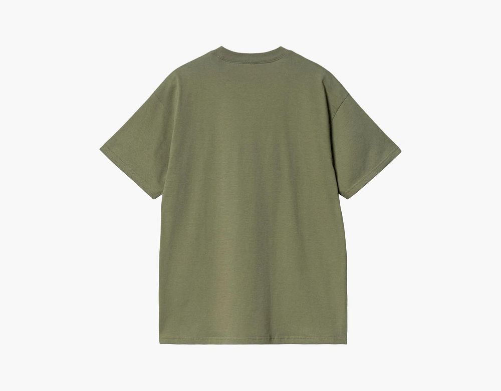 Carhartt WIP Home Run Mascot T-Shirt Olive