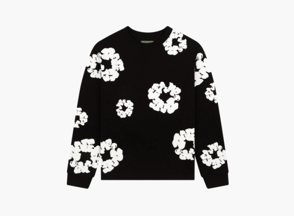 Denim Tears Cotton Wreath Long Sleeve T-Shirt Black  Denim Tears Cotton Wreath Long Sleeve T-Shirt Black