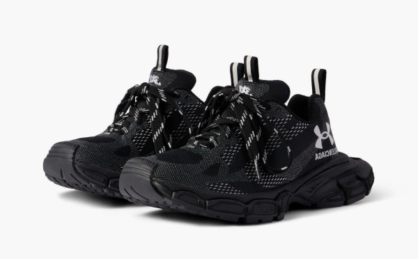 Balenciaga 3XL Knit Sneaker x Under Armour Black 