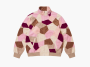 Supreme Patchwork Velour Track Jacket  "Tan" 