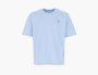 Ami Paris Ami De Coeur Tonal Boxy Fit T-Shirt Sky Blue 