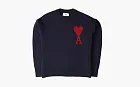 Ami Paris Ami De Coeur Sweater Blue/Red