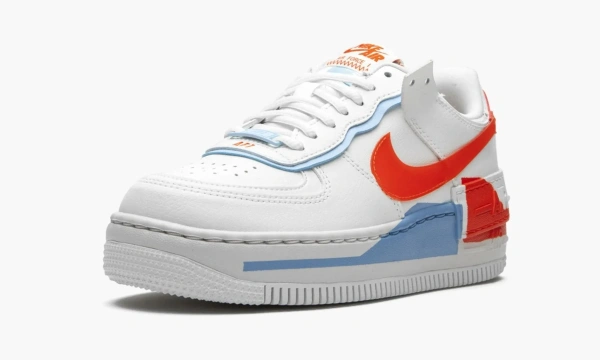 Nike Air Force 1 Low Shadow WMNS Summit White Team Orange 