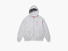Supreme Small Box Zip Up Hooded Sweatshirt Ash Grey
