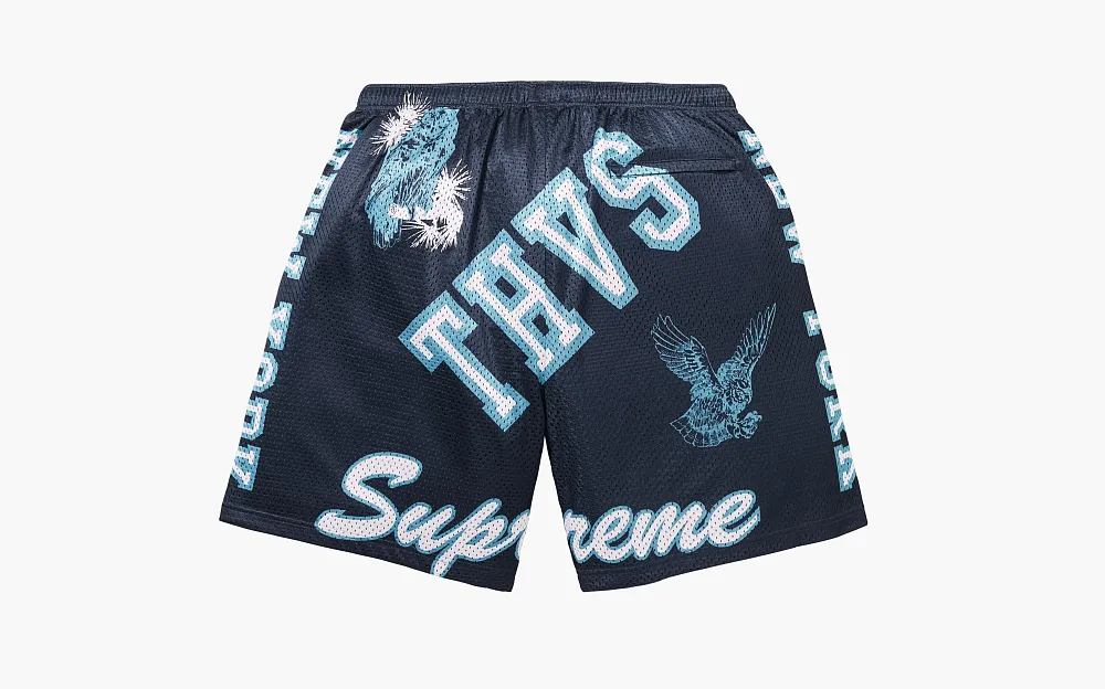 Supreme Varsity Mesh Short  Navy