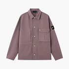 Stone Island Light Bull Denim-TC Overshirt Purple Grey