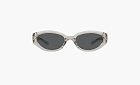 Gentle Monster Plate And Metal Oval Eye-Protective Closures Unisex Transparent