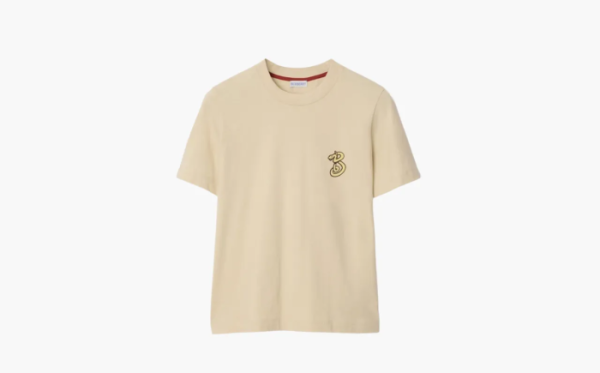 Burberry Snake Cotton T-shirt Khaki 