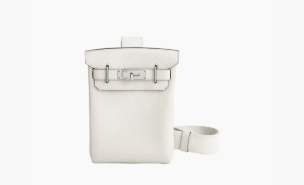 Hermes Hac A Dos Togo Calfskin Shoulder Bag Light Gray 