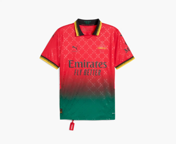 OFF-WHITE x Puma AC Milan Replica Jersey Red  OFF-WHITE x Puma AC Milan Replica Jersey Red