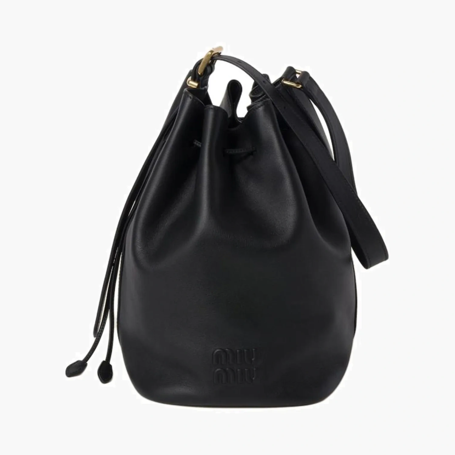 Miu Miu Leather bucket bag "Black" 