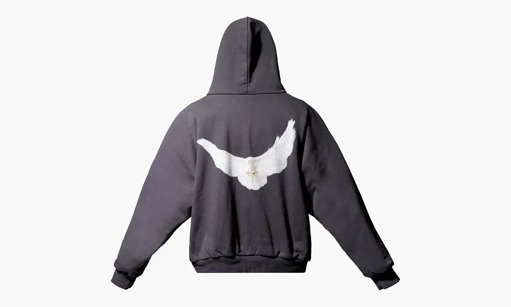Yeezy X GAP X Balenciaga Dove Shrunken Hoodie Black