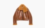 Acne Studios Shearling Biker Jacket Brown 