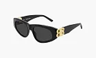Balenciaga Dynasty D-frame Sunglasses Black