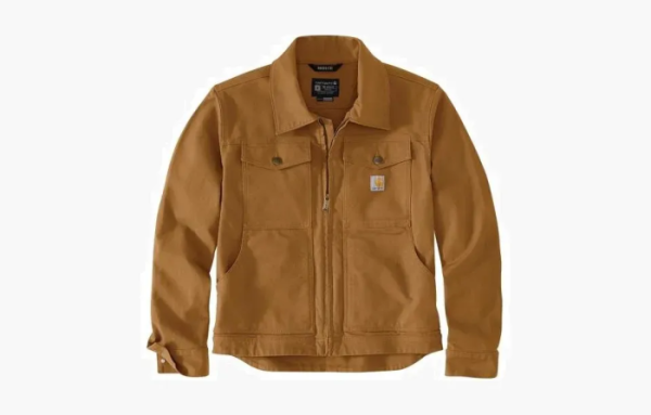 Carhartt 105748 Rugged Flex Duck Jacket logo Relaxed Fit 