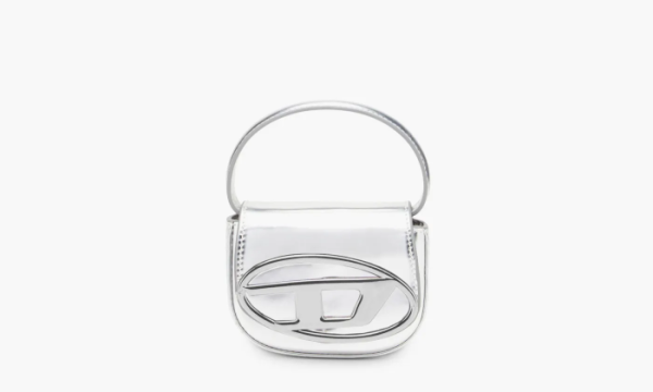 Diesel 1DR Iconic Mini Bag Mirrored Leather White  Diesel 1DR Iconic Mini Bag Mirrored Leather White