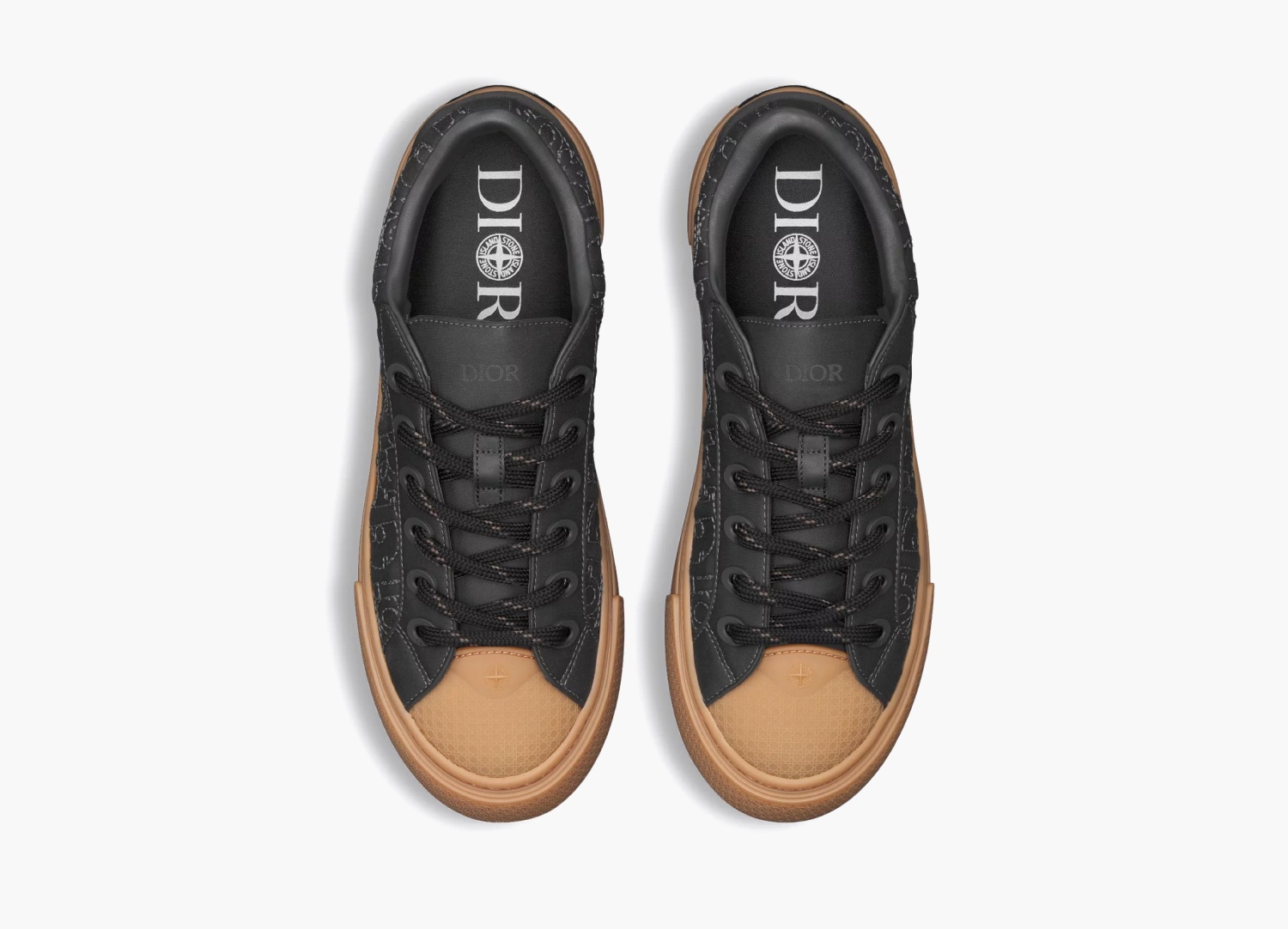 Stone Island x Dior B33 Skateboard Shoes "Black" 