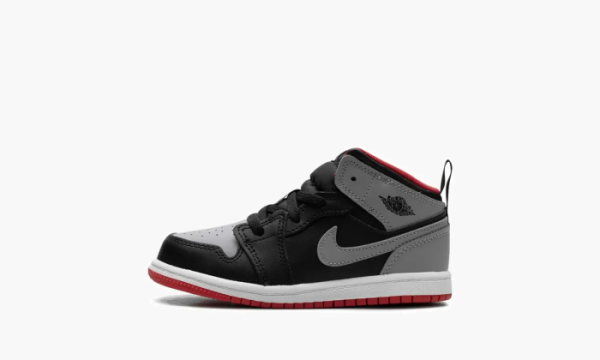 Air Jordan 1 Mid Black / Cement Grey-fire Red-white 