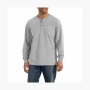 Carhartt K128 HEAVYWEIGHT LONG-SLEEVE POCKET HENLEY T-SHIRTT LOOSE FIT 