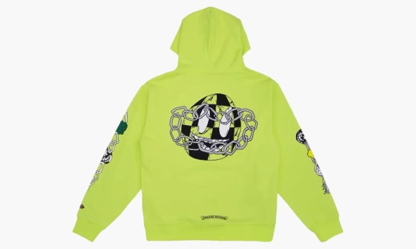 Chrome Hearts Matty Boy Link Hoodie Lime Green 