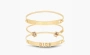 Dior Metal Crystal Bangles WMNS Gold 