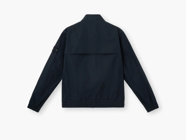 Stone Island Jacket with Natural Weather Barrier Navy Blue  Stone Island Jacket with Natural Weather Barrier Navy Blue