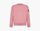 Stone Island Organic Cotton Crewneck Sweatshirt Oleander