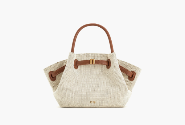 JW PEI Hana Mini Tote Bag Brown Canvas 