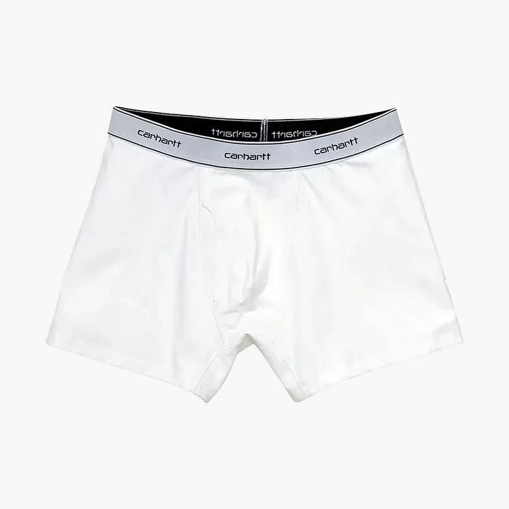 Carhartt WIP SS22 Cotton Trunks White Logo 2