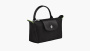 Longchamp Le Pliage Green Handle Pouch "Black" 