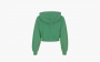 Sporty & Rich Cropped Hoodie "Verde/White" 