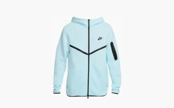 Nike Tech Full-Zip Windrunner Hoodie Glacier Blue 