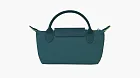 Longchamp Le Pliage Green Handle Pouch Peacock