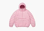 Supreme Micro Down Half Zip Hooded Pullover Light Pink