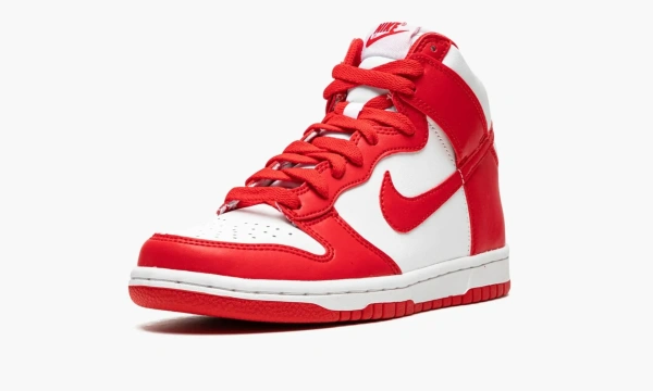 Nike Dunk High GS Championship White Red 