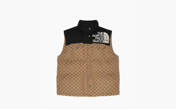 Gucci x The North Face Padded Vest Khaki/Black 
