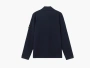 Stone Island Micro Stitch Soft Organic Cotton Long-Sleeve Polo Navy Blue 