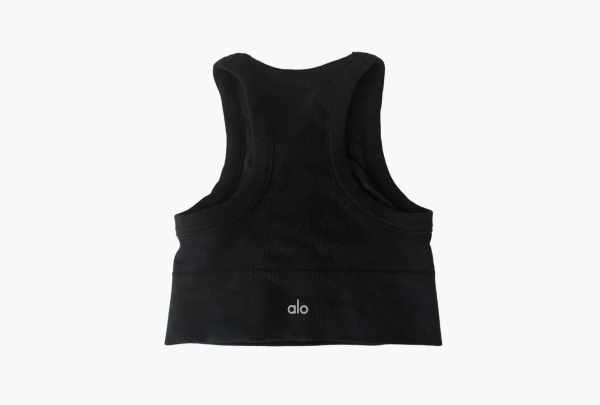 Alo Yoga Seamless Delight High Neck Bra Black  Alo Yoga Seamless Delight High Neck Bra Black