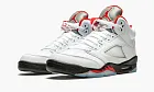 Air Jordan 5 Retro GS Fire Red Silver Tongue