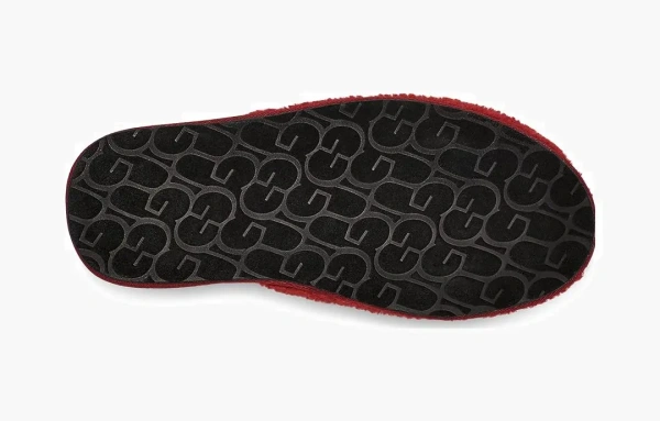 Scuff Slipper 'Curly Graphic - Red Wine'  Scuff Slipper 'Curly Graphic - Red Wine'