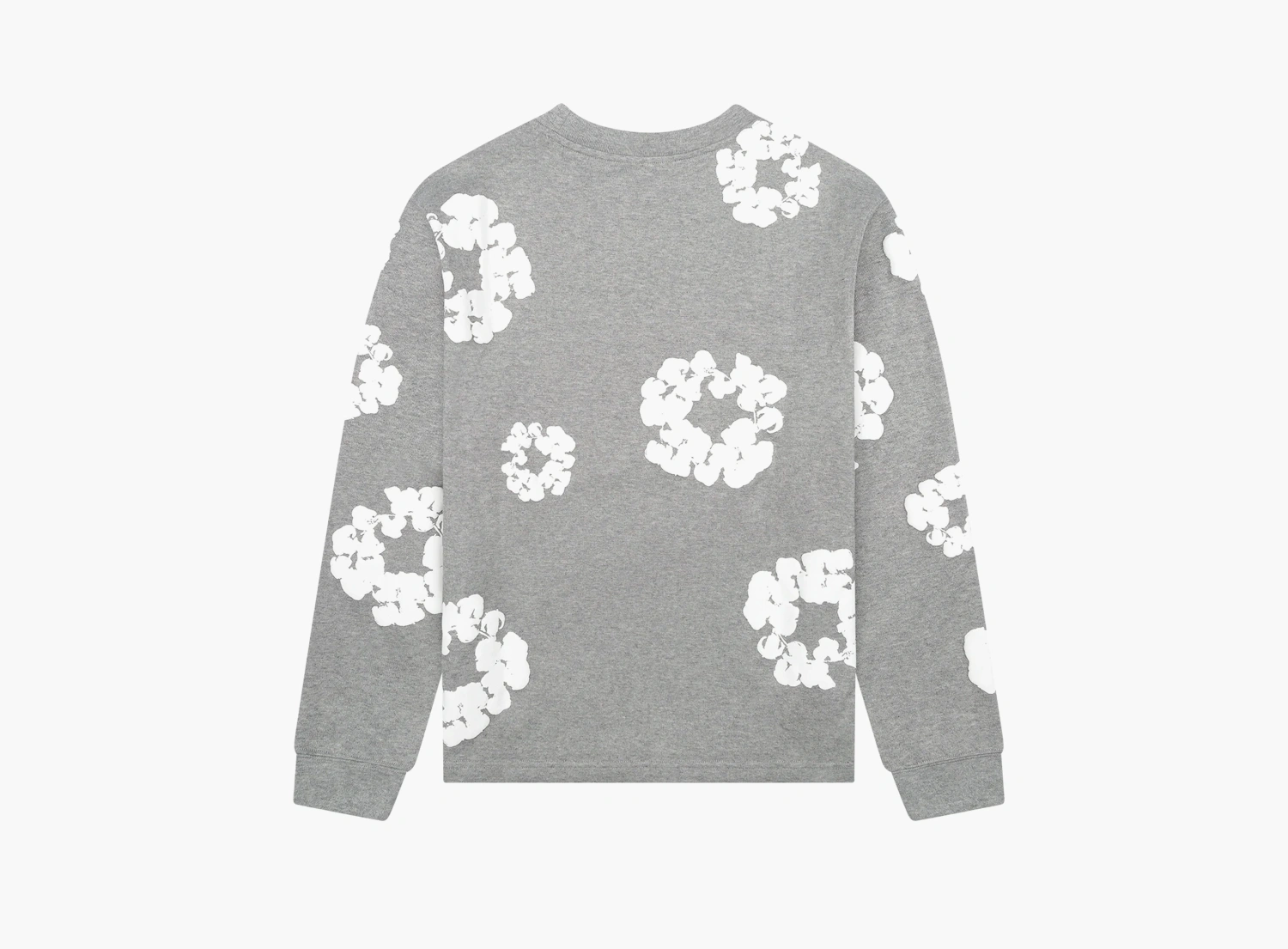 Denim Tears Cotton Wreath Long Sleeve T-Shirt Grey 
