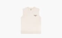 Sporty & Rich Bardot Logo-print Cotton Vest Ecru 