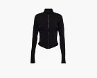 Alo Yoga Airbrush Corset Full Zip Jacket Black