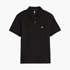 C.P. Company Stretch Piquet Short Sleeve Polo Black