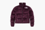 The North Face Versa Velour Nuptse Puffer Jacket Burgundy  The North Face Versa Velour Nuptse Puffer Jacket Burgundy