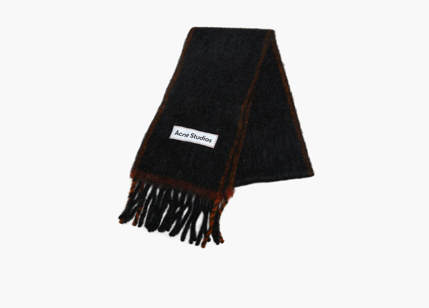 Acne Studios Wool Mohair Scarf "Black" 