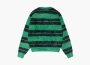 Stussy Hairy Stripe Crew Sweater Black/Green 