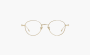 Gentle Monster Titanium Irregular Shape Eyeglass Frames Unisex Gold 