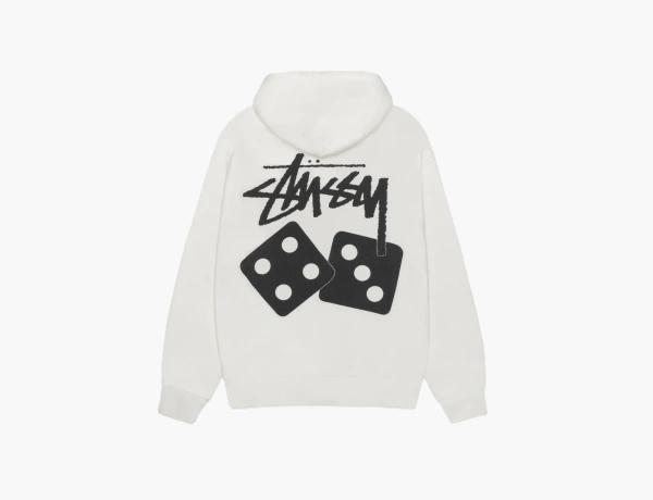 Stussy Dice Zip Hoodie Pigment Dyed Natural  Stussy Dice Zip Hoodie Pigment Dyed Natural